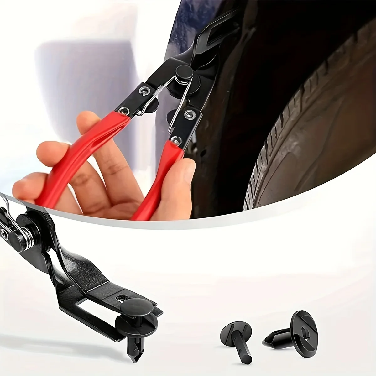 1pc Auto Clip Pliers and Fastener Remover,Car Trim Rivet Removal Pry Tool Repair for Automotive Door Panel,Upholstery,Dashboard