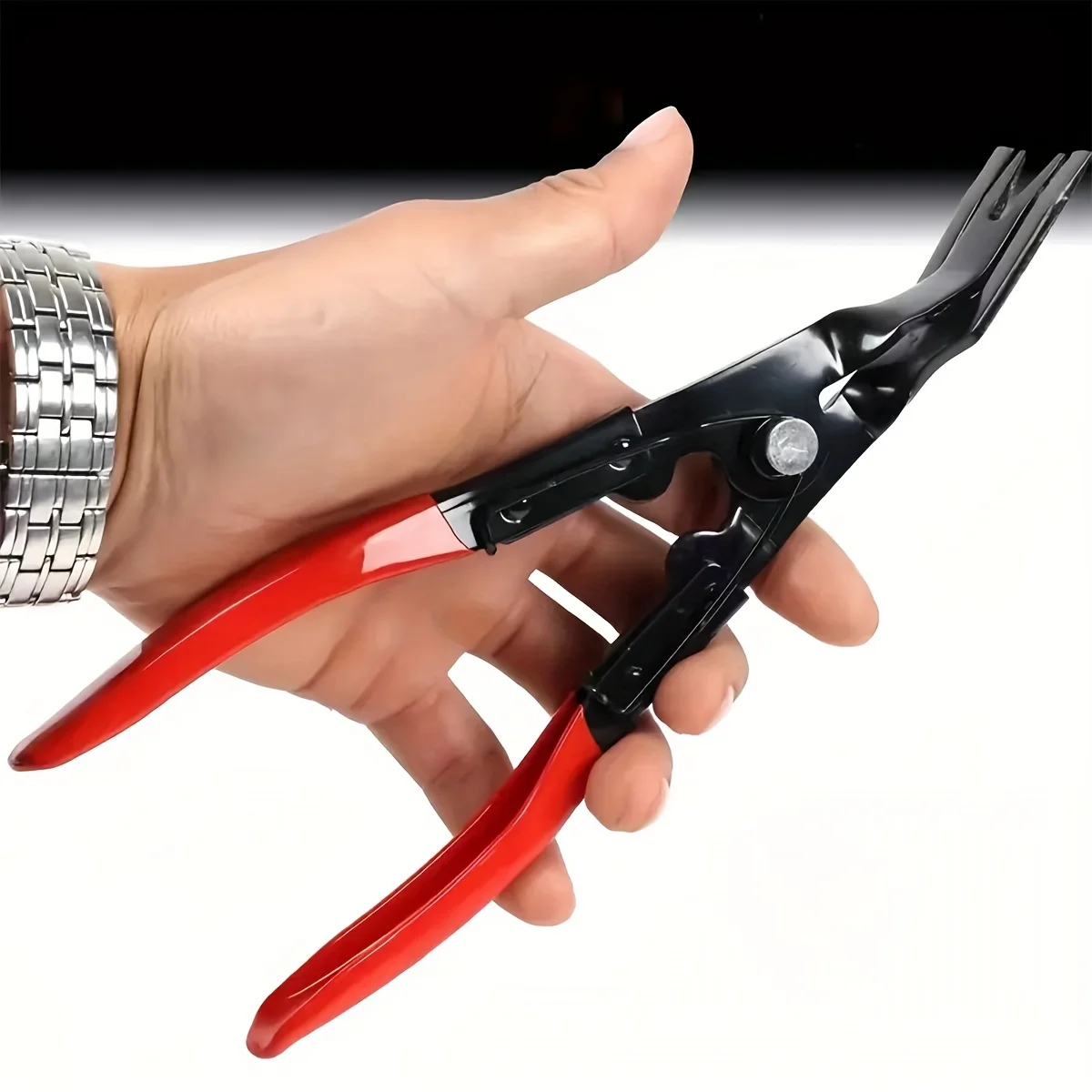 1pc Auto Clip Pliers and Fastener Remover,Car Trim Rivet Removal Pry Tool Repair for Automotive Door Panel,Upholstery,Dashboard