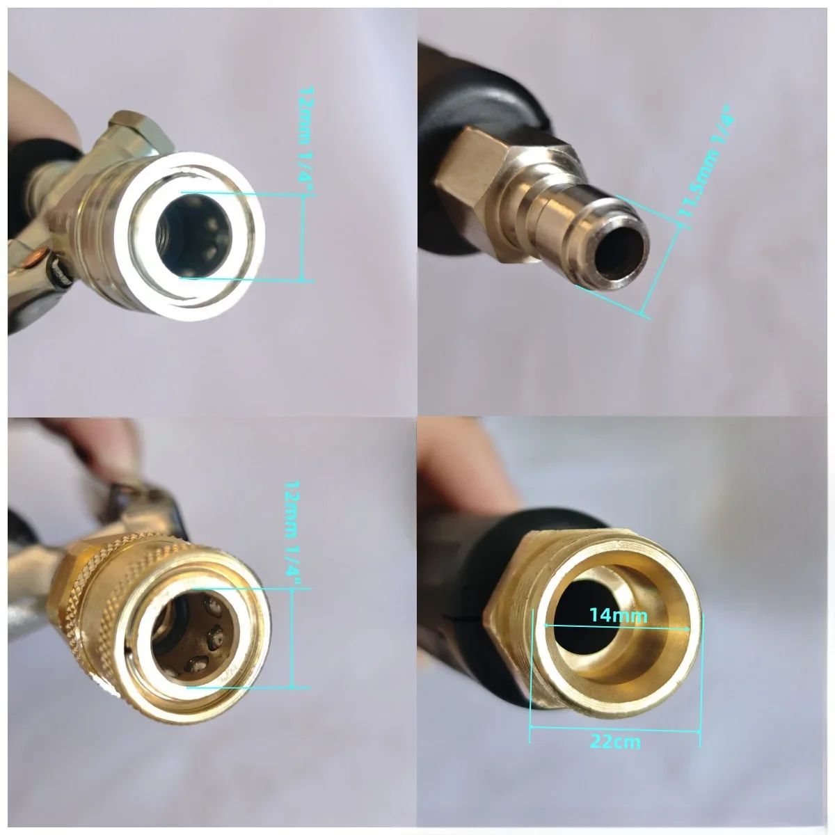 Household High Pressure Water Gun Hose with Quick Connect - Car Washing Garden Landscaping Rod Air Conditioner Cleaning Kit