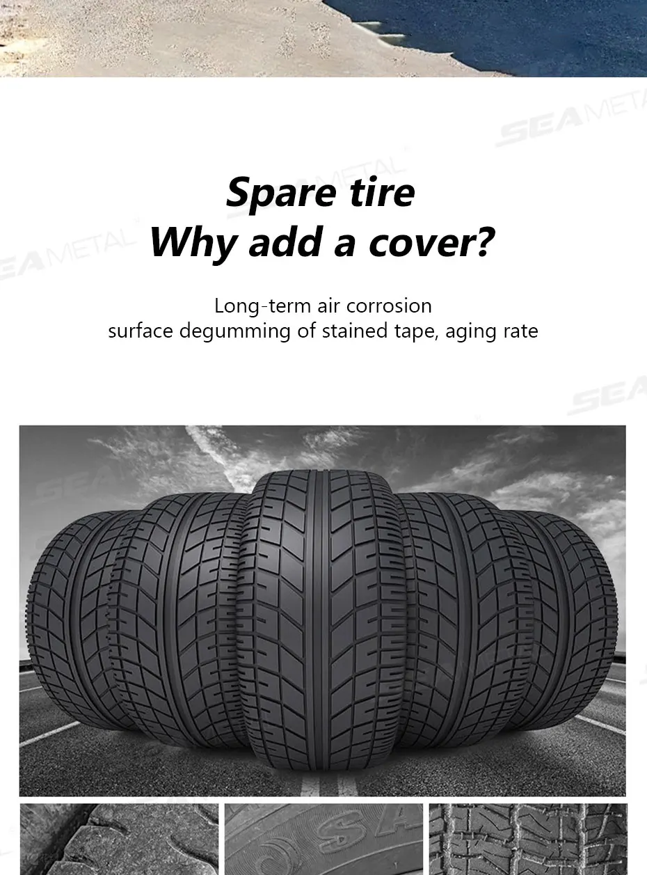 SEAMETAL 1/4pcs Universal Wheel Tire Covers Oxford Waterproof UV Sun Protectors Wheel Tire Covers for Camper Car Truck 29-32inch
