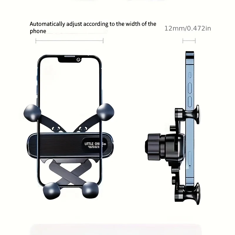 Cellphone Mount Phone Holder Gravity Foldable, 360 ° Rotating Extension Rod, Fits All Cars Vent