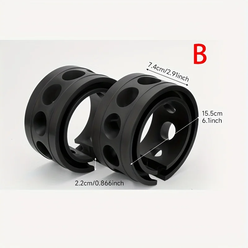 2pcs Set of Universal Motors Rubber Shock Absorbers, Automotive Springs, Chassis Noise Reduction, and Suspension Cushion Pad