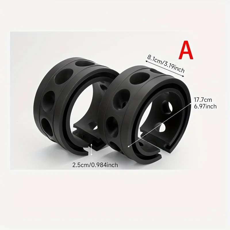 2pcs Set of Universal Motors Rubber Shock Absorbers, Automotive Springs, Chassis Noise Reduction, and Suspension Cushion Pad