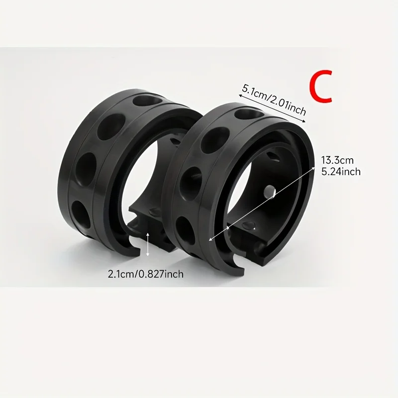 2pcs Set of Universal Motors Rubber Shock Absorbers, Automotive Springs, Chassis Noise Reduction, and Suspension Cushion Pad
