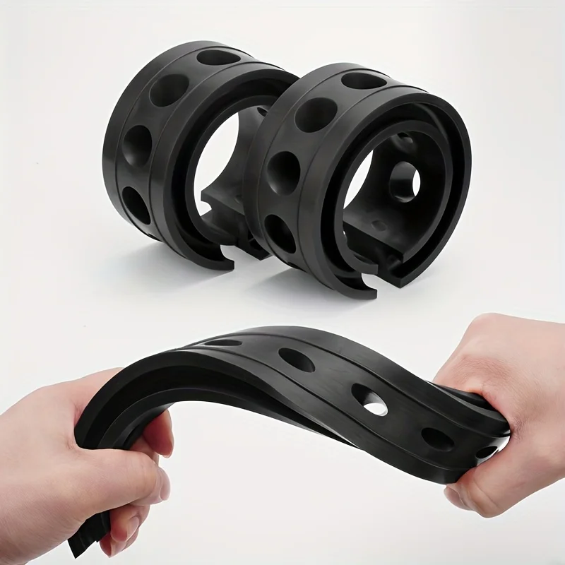 2pcs Set of Universal Motors Rubber Shock Absorbers, Automotive Springs, Chassis Noise Reduction, and Suspension Cushion Pad