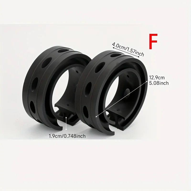 2pcs Set of Universal Motors Rubber Shock Absorbers, Automotive Springs, Chassis Noise Reduction, and Suspension Cushion Pad