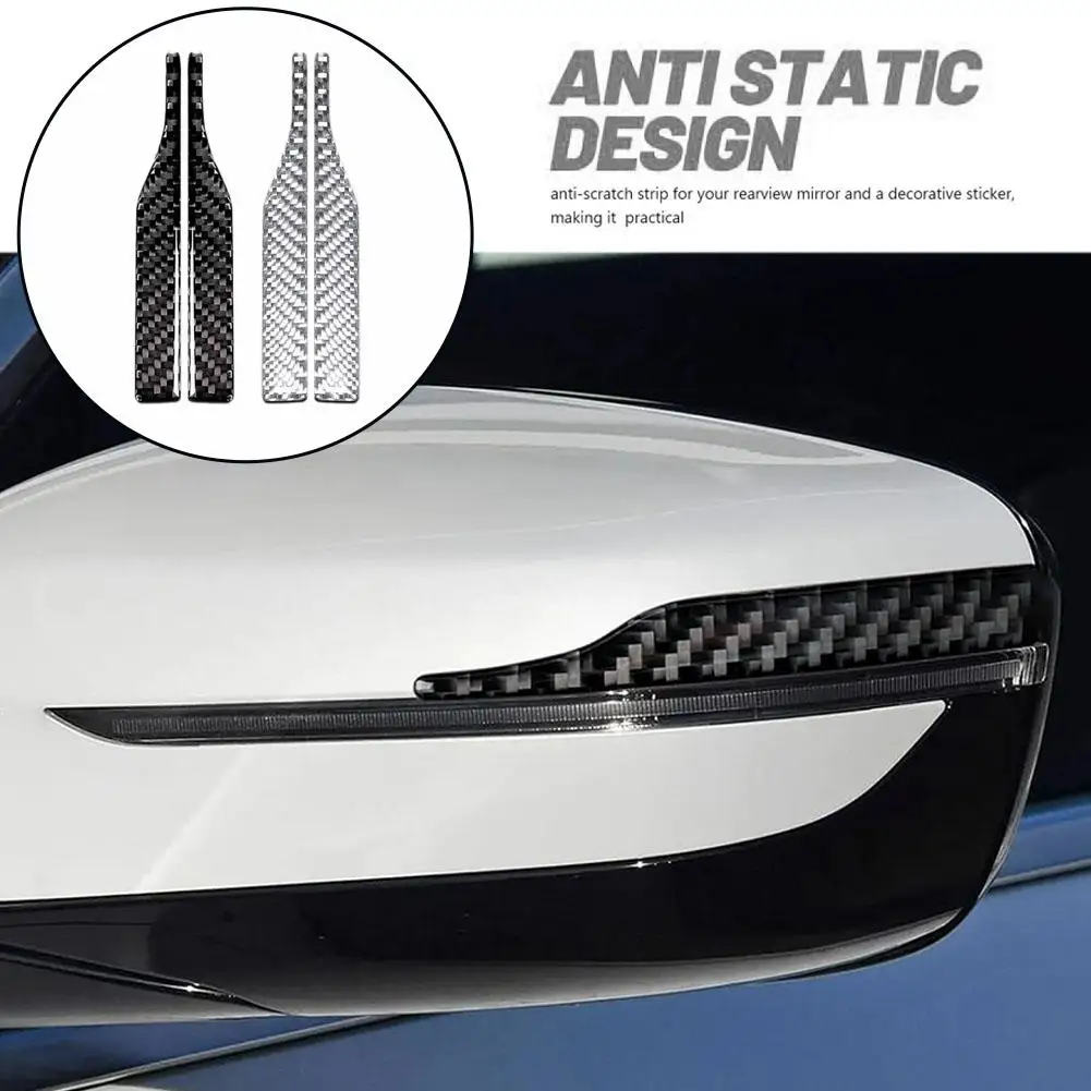 Rearview Mirror Anti-collision Strip Anti-scratch Strip Decoration Auto Reflective Parts Sticker Car Strip S8I1