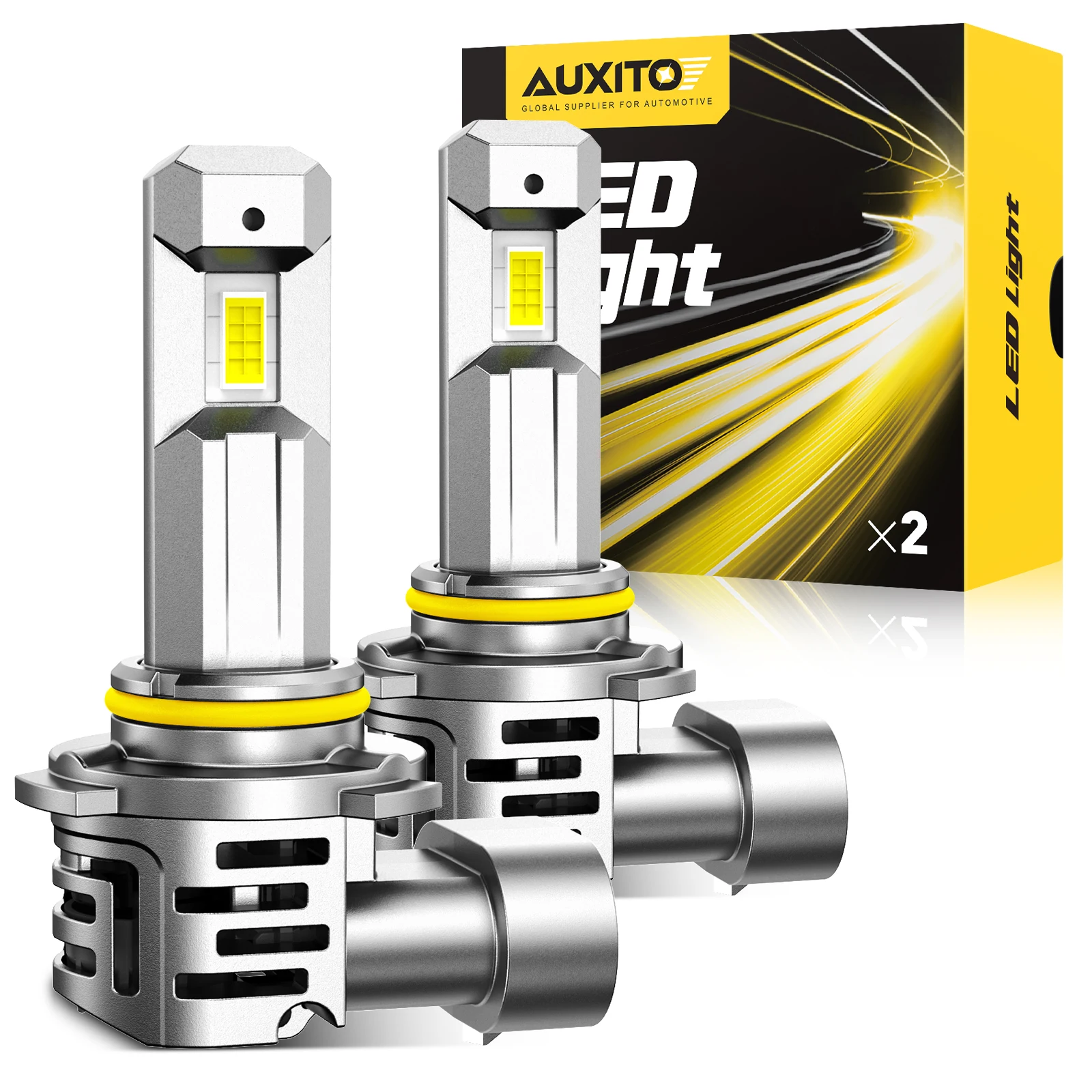 AUXITO 2Pcs Canbus H8 H11 LED Headlights 30000LM Super Bright 9005 HB3 9006 HB4 9012 HIR2 Led Lamp with Turbo Fan