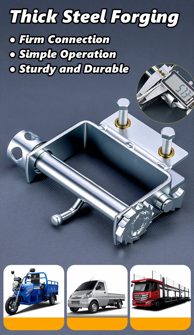 Sliding Bolt on Winch Compact Sliding Winch Car Cargo Handling Steel Professional Truck Rope Tightener Tensioner Tension Control