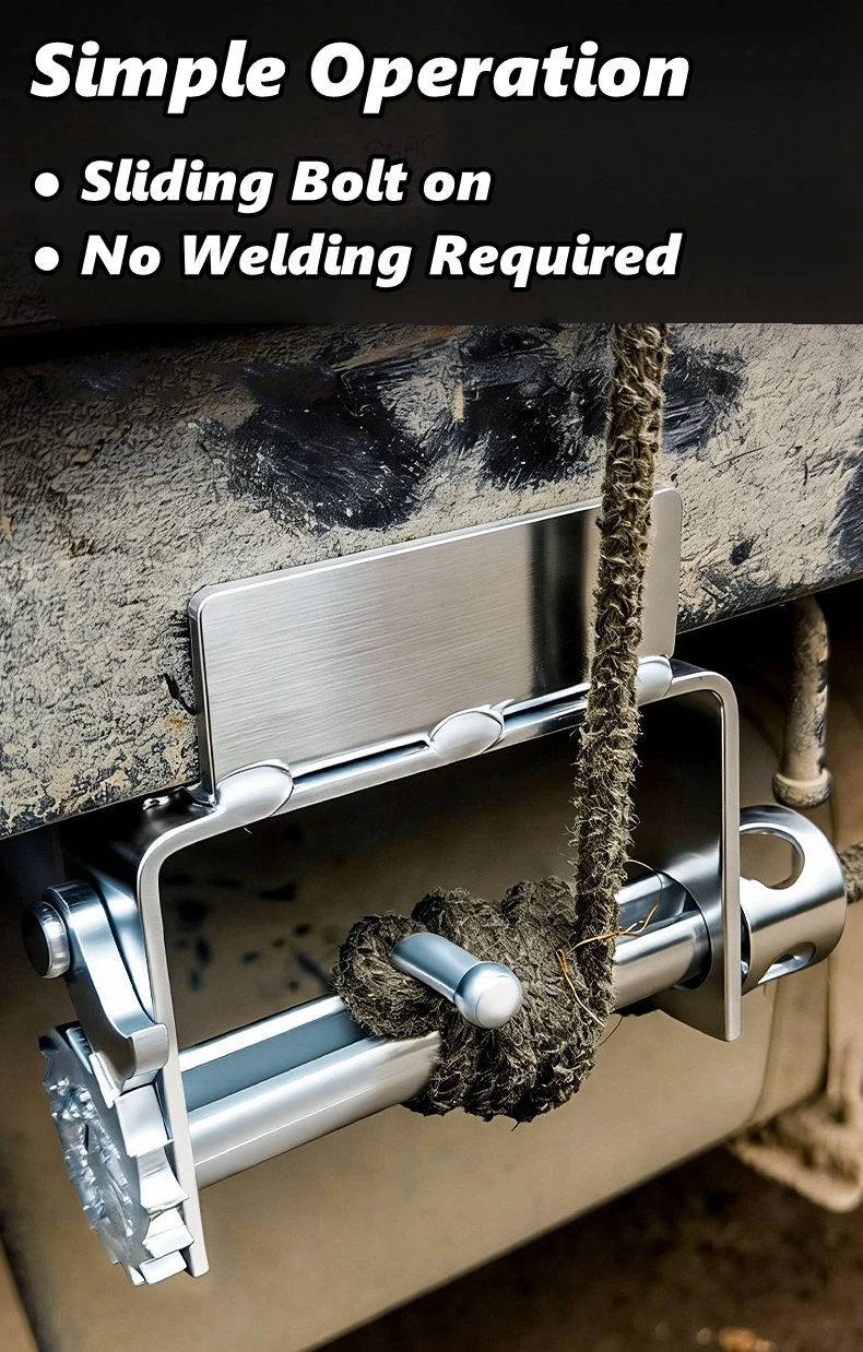 Sliding Bolt on Winch Compact Sliding Winch Car Cargo Handling Steel Professional Truck Rope Tightener Tensioner Tension Control