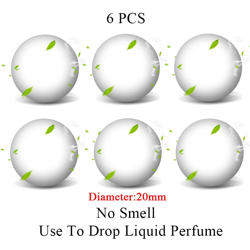 No Smell 2/6pcs Car Perfume Replacement Wood and PE Solid Perfume Drop Essential Oils Suitable For Many Car Air Freshener