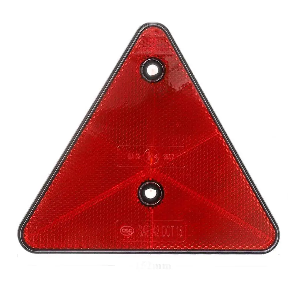 1/2/4Pcs Red Triangle Reflectors Rear Reflectors Safety Warning For Trailer Bike Motorcycle Truck Boat Auto Car Accessories 