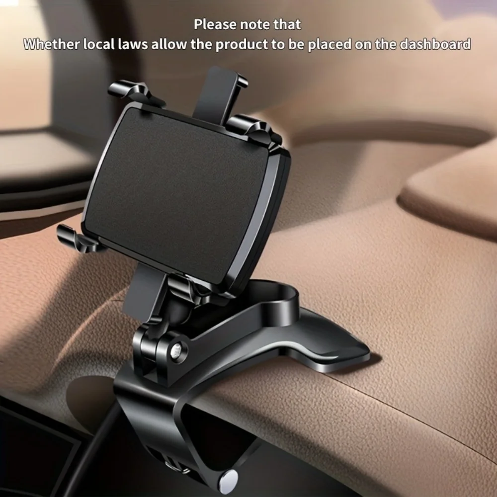 Universal Multi-Function Car Mobile Phone Holder Dashboard GPS Mobile Phone Holder Clip 360 Degree Rotatable Car Accessories