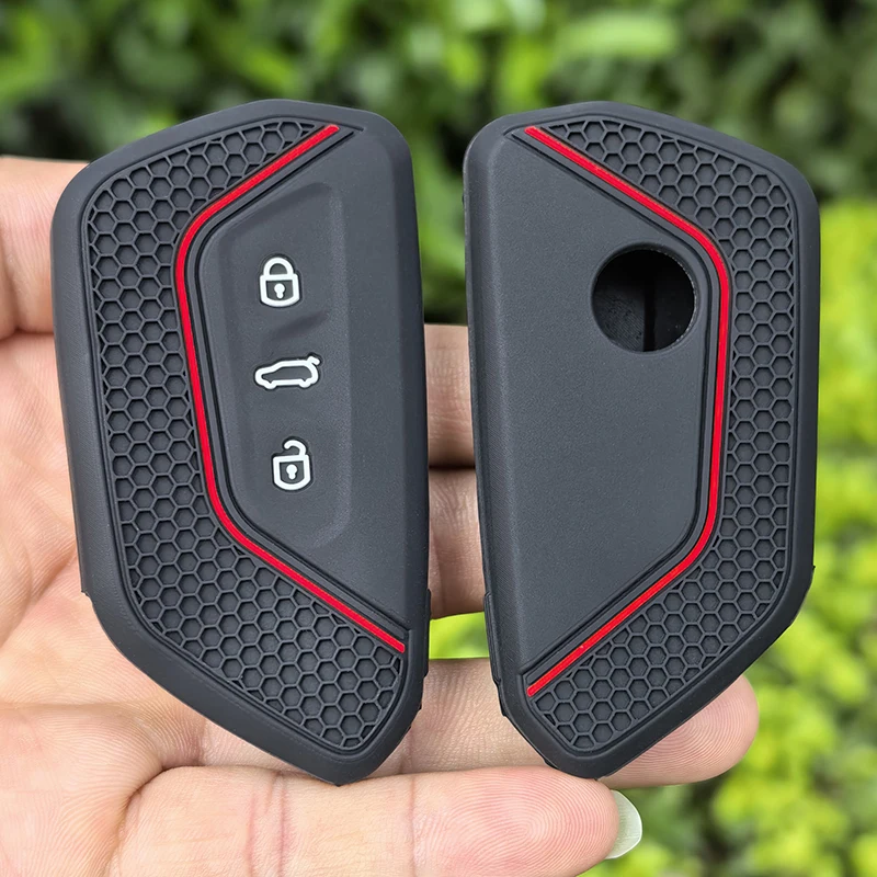 Car Key Case Silicone Cover For VW Volkswagen Golf 8 MK8 ID3 ID.4 Cupra Formentor Tarraco Skoda Octavia A8 SEAT Leon MK4