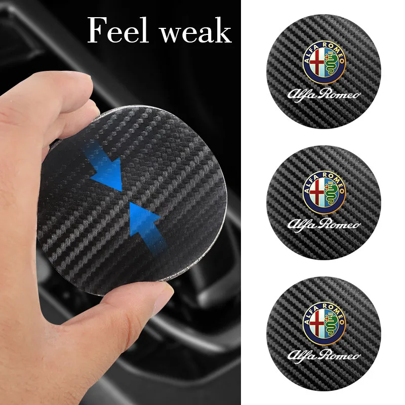 2Pcs Car Coasters Water Cup Mats Waterproof Slot Pads For Alfa Romeo 156 159 147 4C 8C 166 Giulia Giulietta Mito Spider Tonale