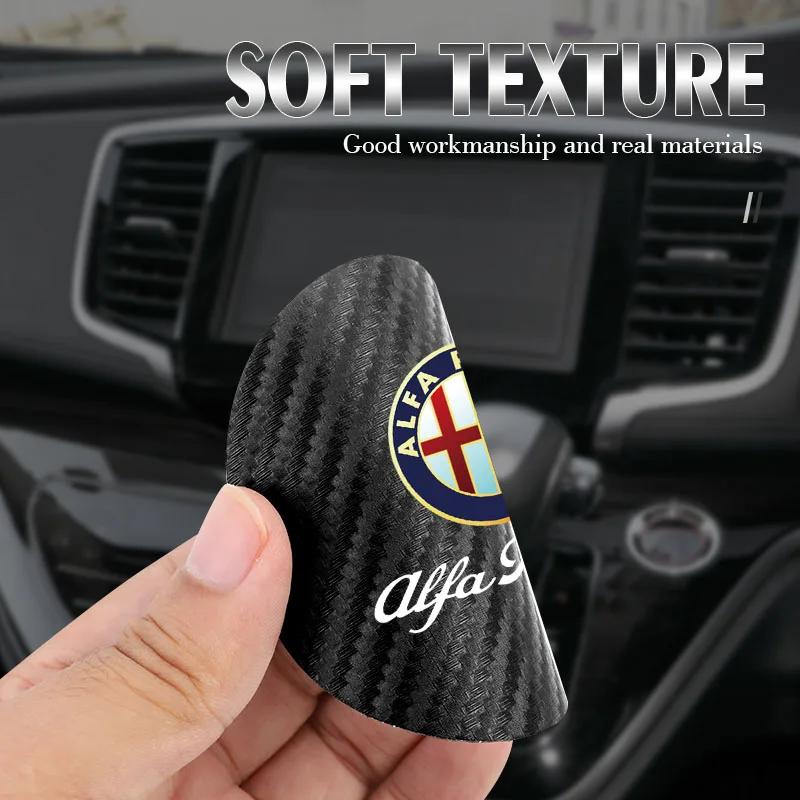 2Pcs Car Coasters Water Cup Mats Waterproof Slot Pads For Alfa Romeo 156 159 147 4C 8C 166 Giulia Giulietta Mito Spider Tonale