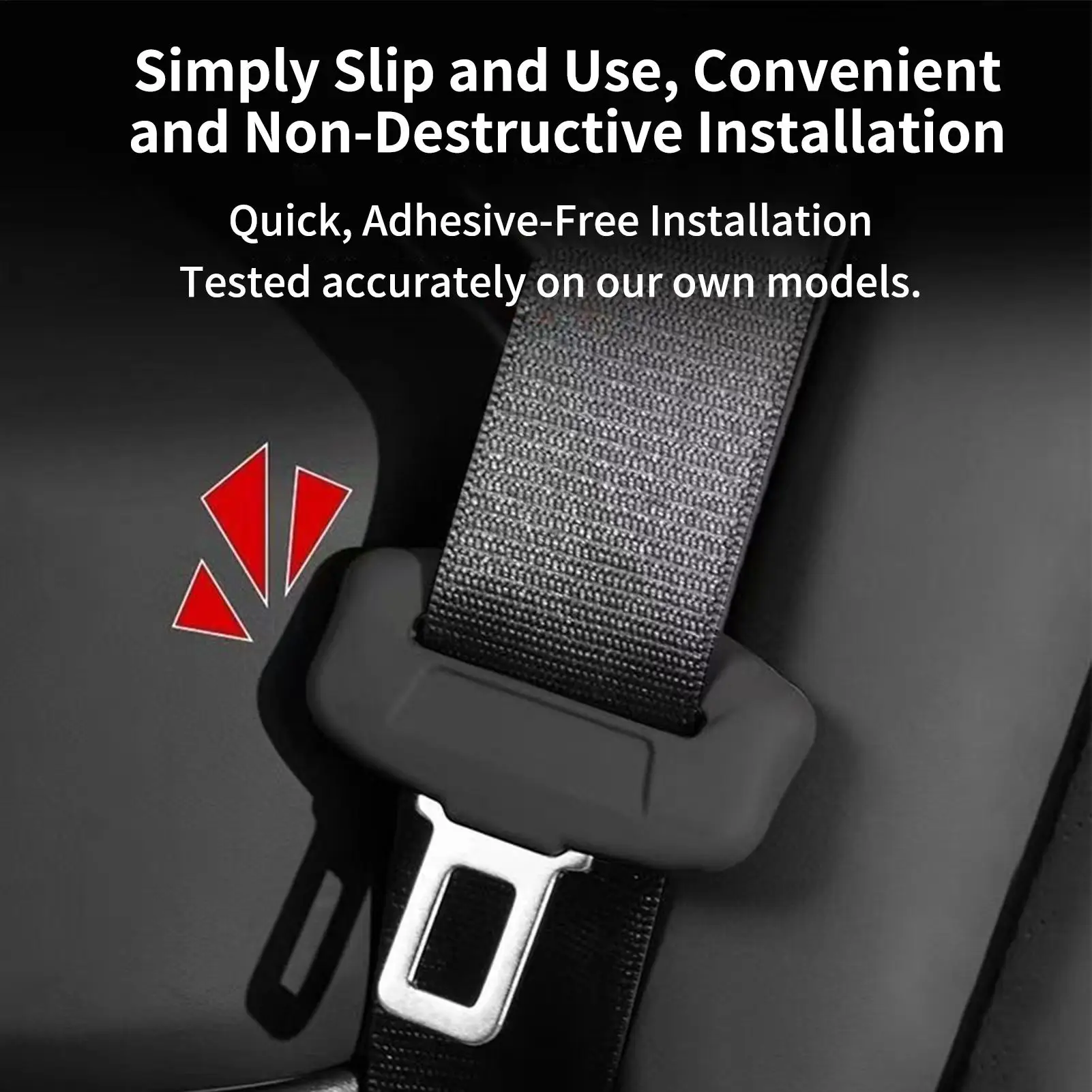 Car seat belt insertion protective cover card head silent dustproof silicone cover scratch resistant float interior modification