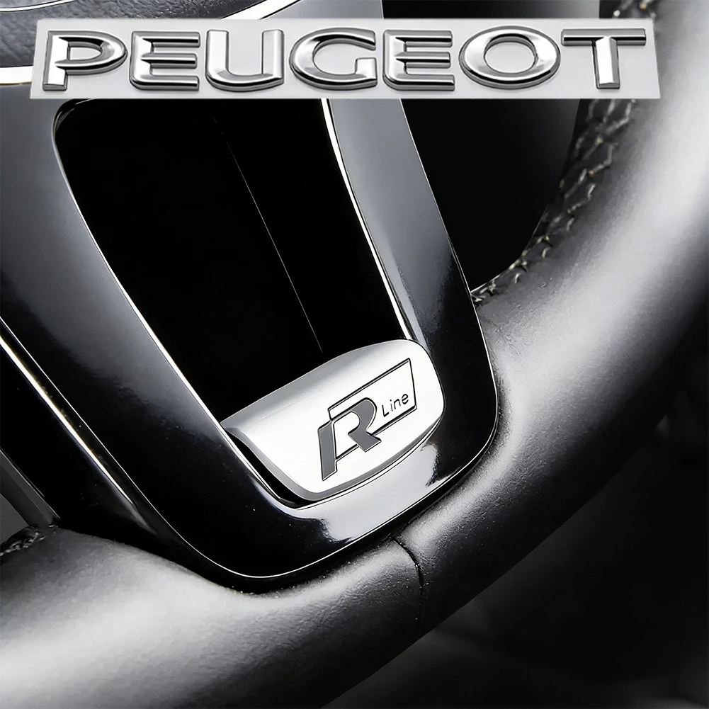 Car Steering Wheel Accessories Metal Stickers For VW Golf T‑Roc Tiguan Polo Passat T‑Cross Taigo ID.4 ID.7 Atlas Beetle MK7 6