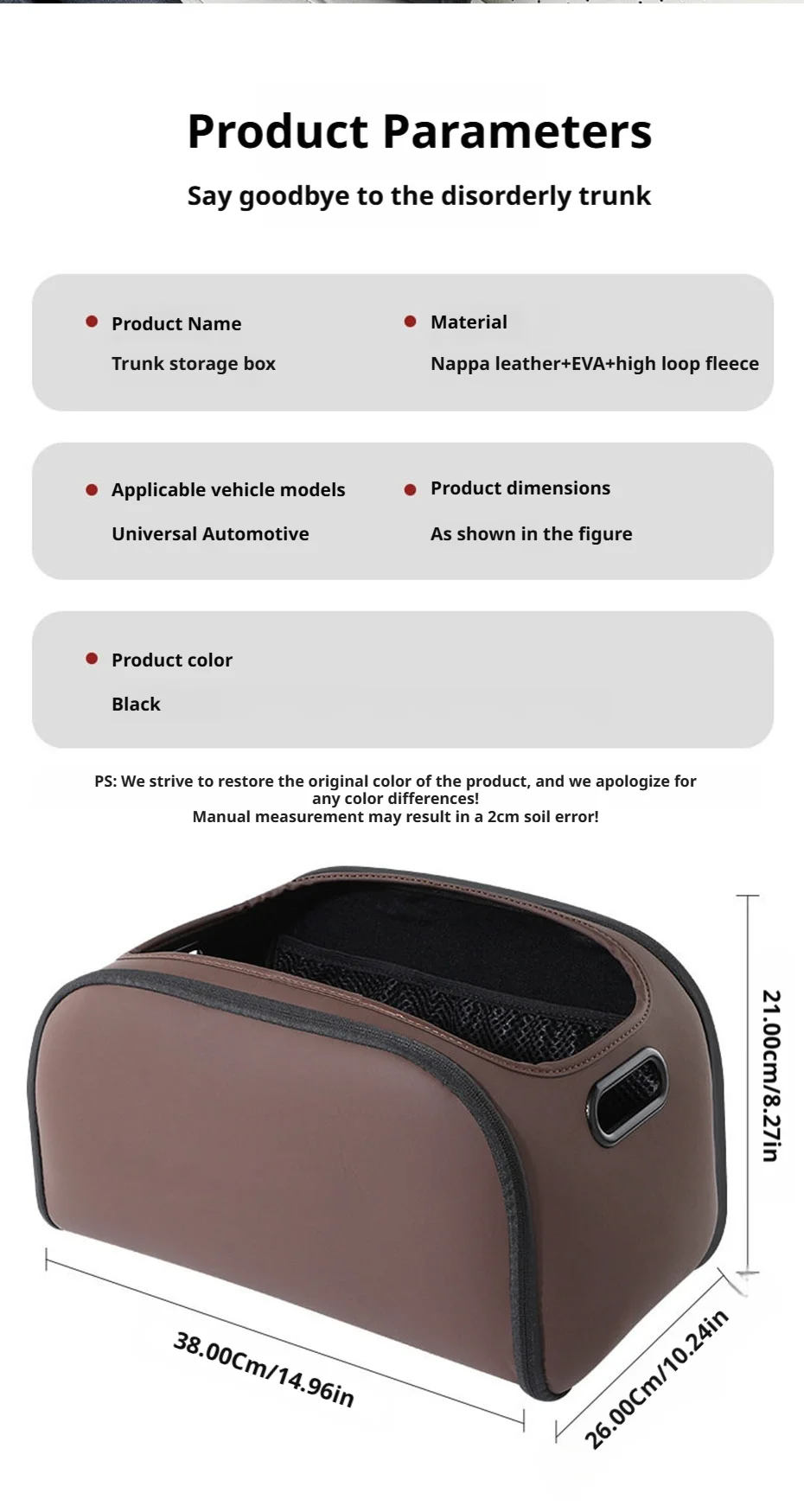 SEAMETAL Large Capacity Car Seat Organizer Universal Portable Storage Bag Zipper Side Opening Design Wear-Resistant Pu Leather