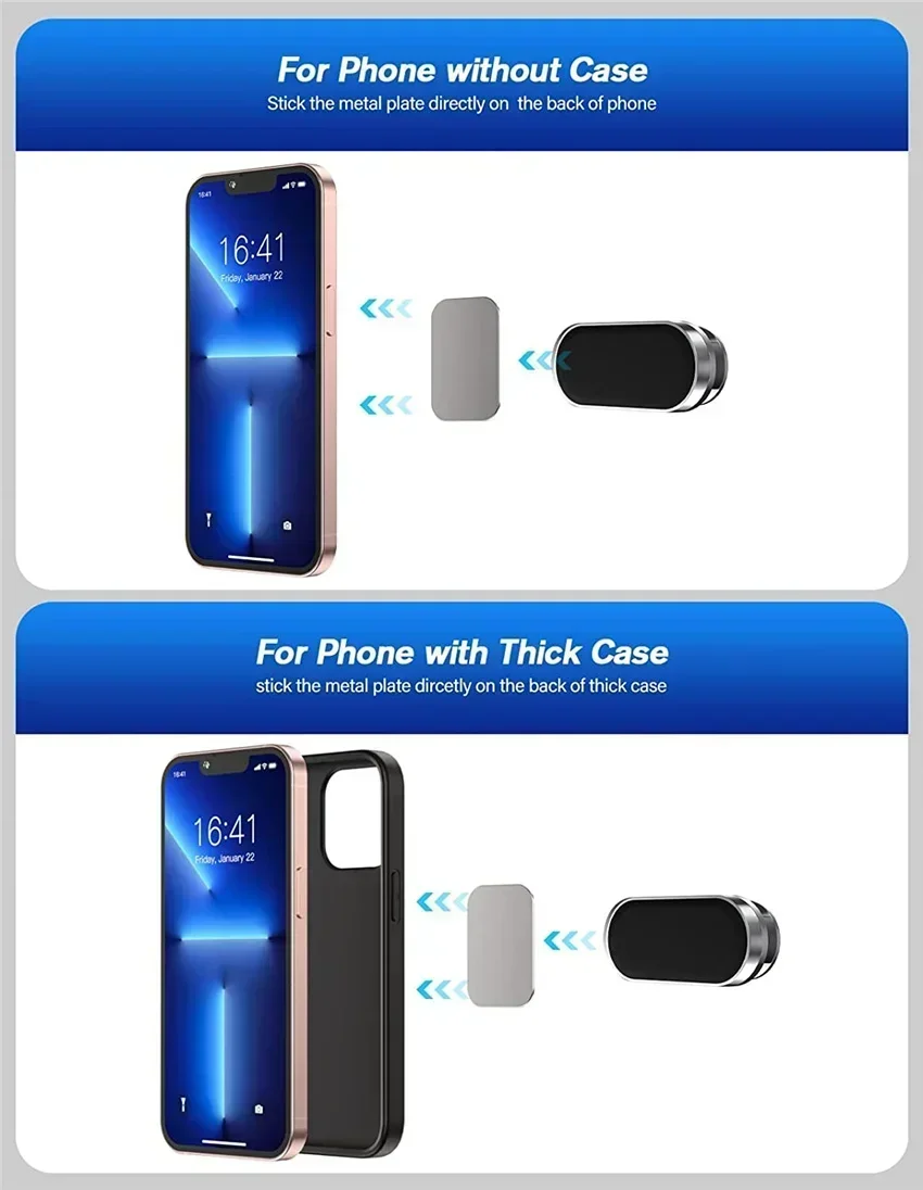 New Magnetic Car Phone Holder for iPhone 17 16 15 14 13 Samsung Redmi Mobile Cell Phone Holder Stand Magnet Mount Bracket in Car