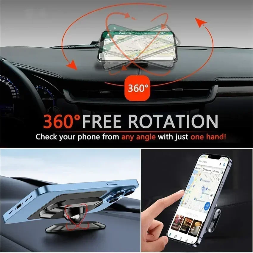 New Magnetic Car Phone Holder for iPhone 17 16 15 14 13 Samsung Redmi Mobile Cell Phone Holder Stand Magnet Mount Bracket in Car