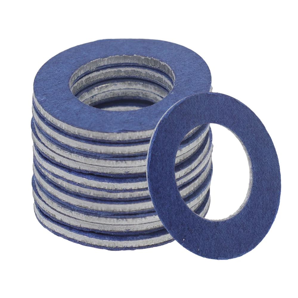 Oil Drain Plug Gasket Crush Washer 9043012031 Aluminum Blue Seal Ring for Camry Corolla RAV4 Highlander Lexus Auto Repair Kit