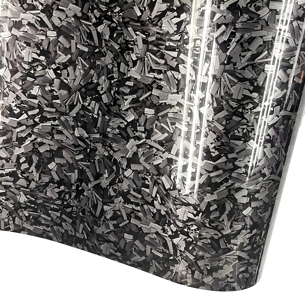 10/20/30/40/50 X 150cm Ultra Glossy Forged Carbon Fiber Vinyl Car Wrap Sticker Film Durable Weatherproof Sticker Easy to Install