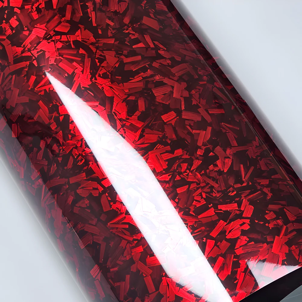 10/20/30/40/50 X 150cm Ultra Glossy Forged Carbon Fiber Vinyl Car Wrap Sticker Film Durable Weatherproof Sticker Easy to Install