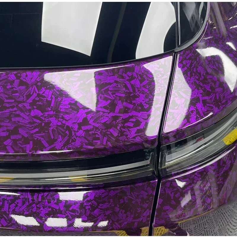 10/20/30/40/50 X 150cm Ultra Glossy Forged Carbon Fiber Vinyl Car Wrap Sticker Film Durable Weatherproof Sticker Easy to Install