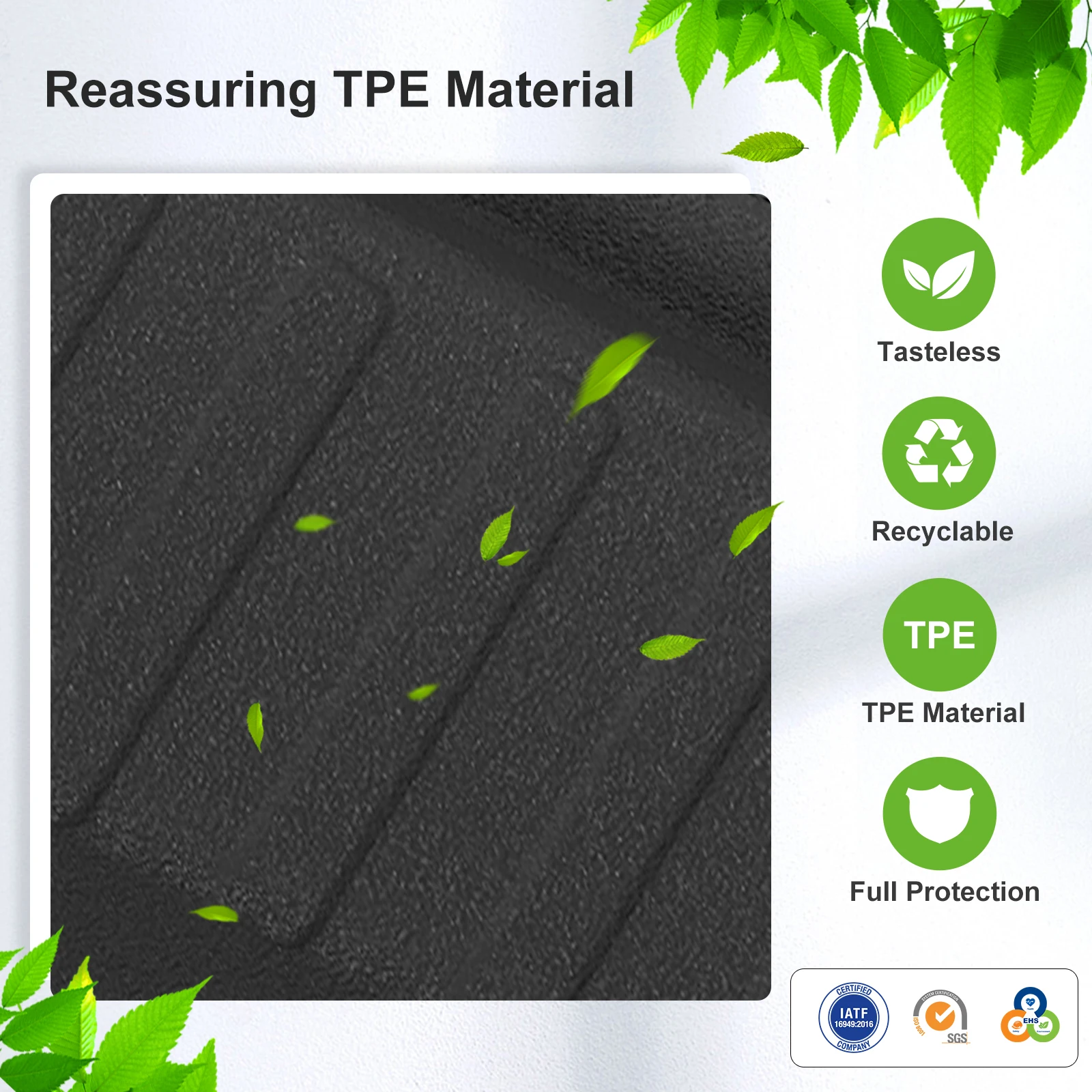 Smabee for Toyota RAV4 2026 Trunk Door Sill Guard Strip Inner Rear Bumper Guard Plate Cover Trim Car Accessories Black