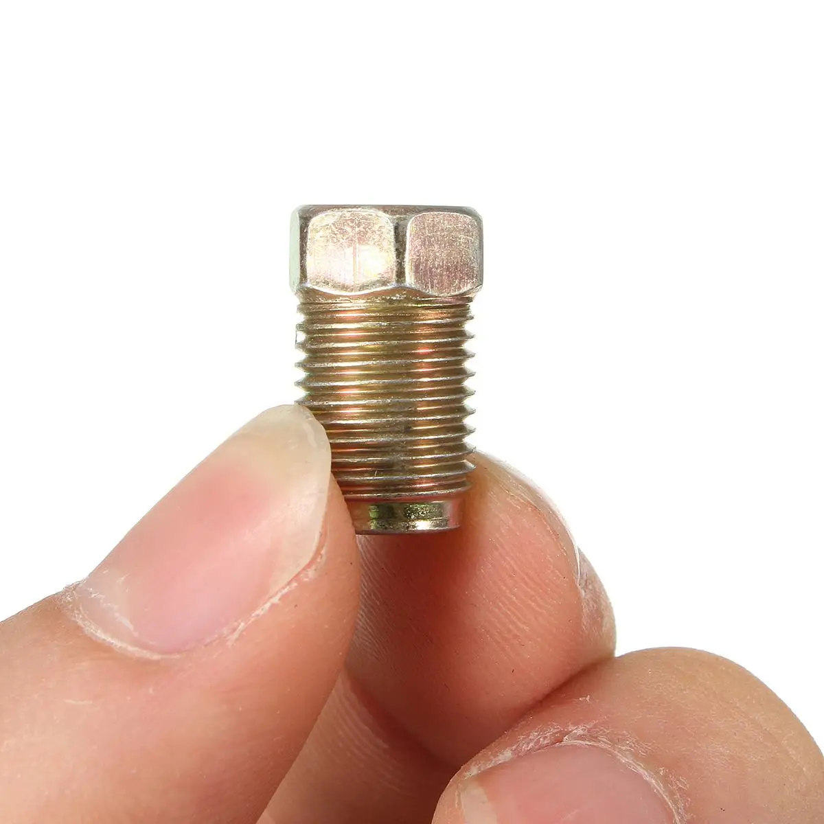20pcs Brake Pipe 10mmx1mm Male Short Brake Pipe Screw Nuts for 3/16 Inch Metric Braking Tubes For Car SUV Motorcycles