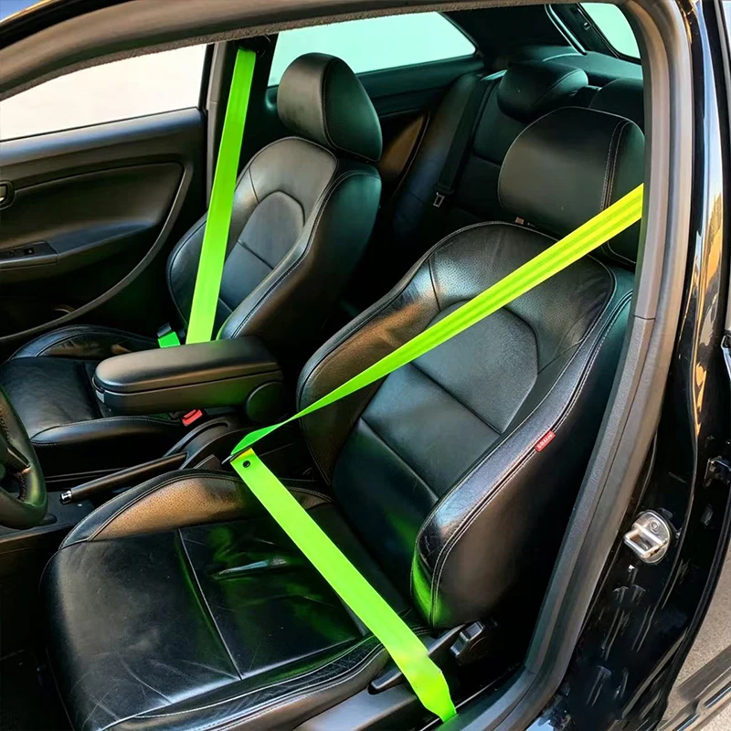 1Pcs Universal Car Seat Belt DIY Lap-Belt Car High-Strength Polyester Seat Safety Belts Multicolor Seat Belt Car Accessories