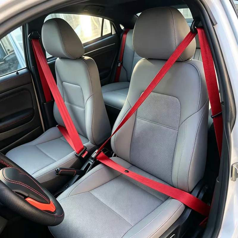 1Pcs Universal Car Seat Belt DIY Lap-Belt Car High-Strength Polyester Seat Safety Belts Multicolor Seat Belt Car Accessories