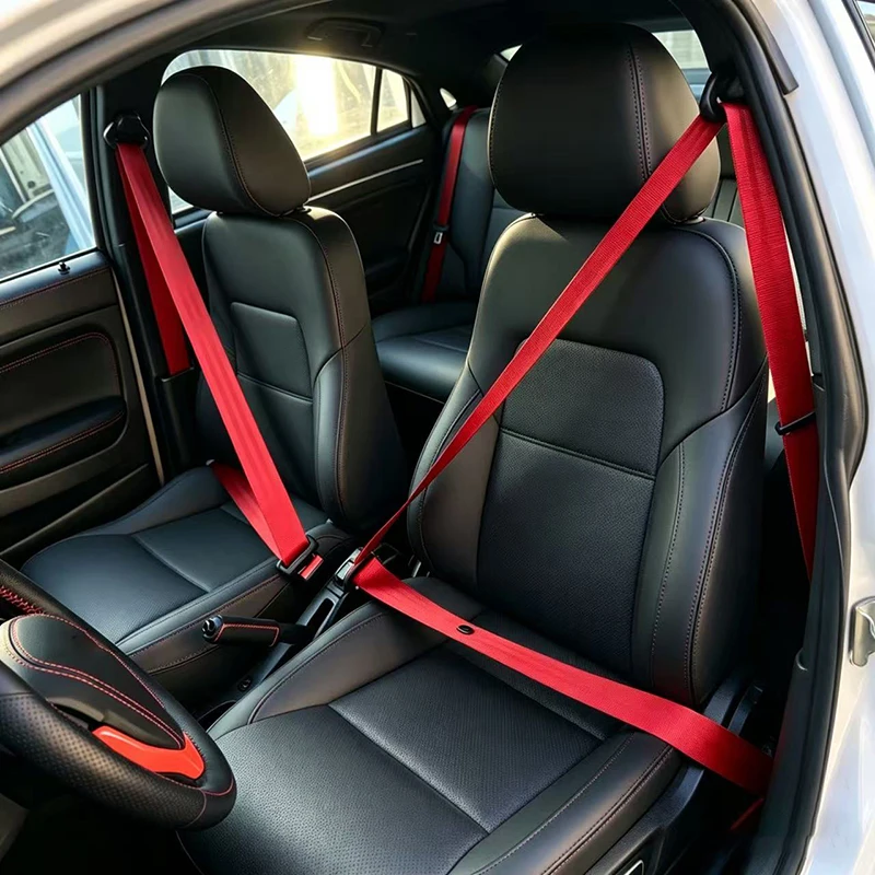 1Pcs Universal Car Seat Belt DIY Lap-Belt Car High-Strength Polyester Seat Safety Belts Multicolor Seat Belt Car Accessories