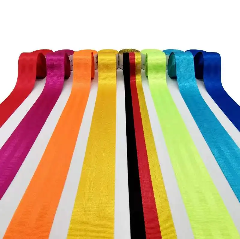 1Pcs Universal Car Seat Belt DIY Lap-Belt Car High-Strength Polyester Seat Safety Belts Multicolor Seat Belt Car Accessories