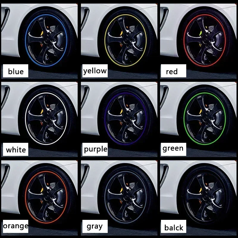 Wheel Rim Protector Strip – Stylish Decoration for Car Wheels, Anti-Collision, Durable, Universal Fit, Easy Installation