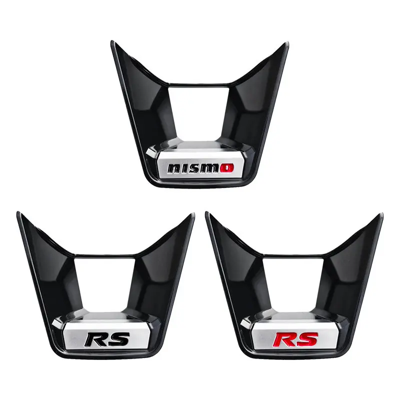 Car Steering Wheel Buckle Badge Accessory For Nissan GTR NISMO Qashqai Patrol X-trail Tiida Navara Sylphy Juke Teana Skyline Alm