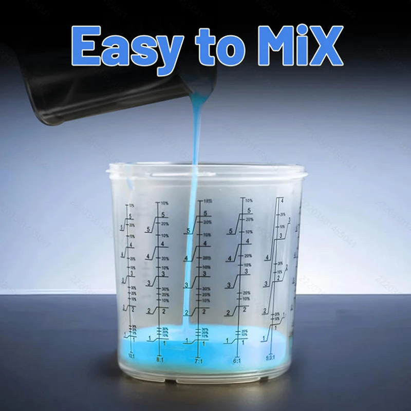 10/25/50Pcs Spray Gun Paint Mixing Cup H/O Quick Cup Spray Gun Tank 20.3oz/600ML Disposable Paint Cup