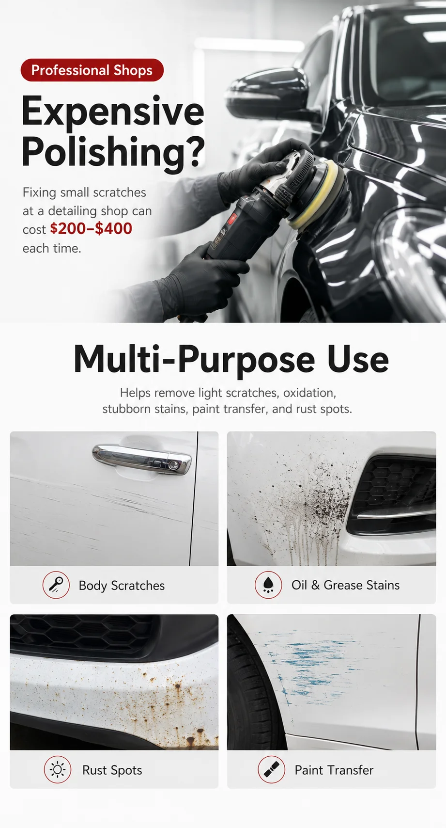 Nano Sparkle Cloth Car Scratch Remover Magic Microfiber Repair Polishing Towel for Paint Scratch Swirl Marks Auto Detailing Tool