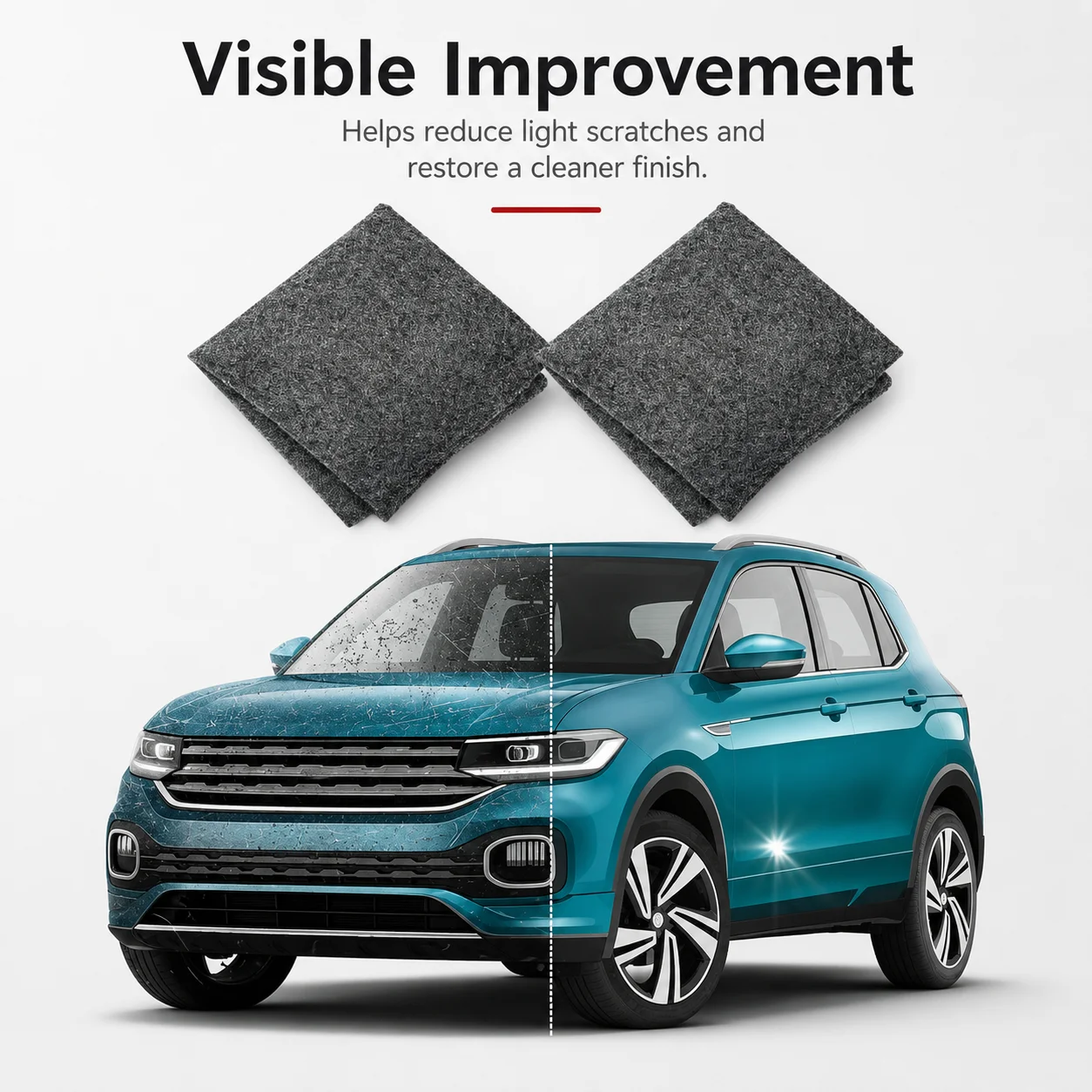 Nano Sparkle Cloth Car Scratch Remover Magic Microfiber Repair Polishing Towel for Paint Scratch Swirl Marks Auto Detailing Tool