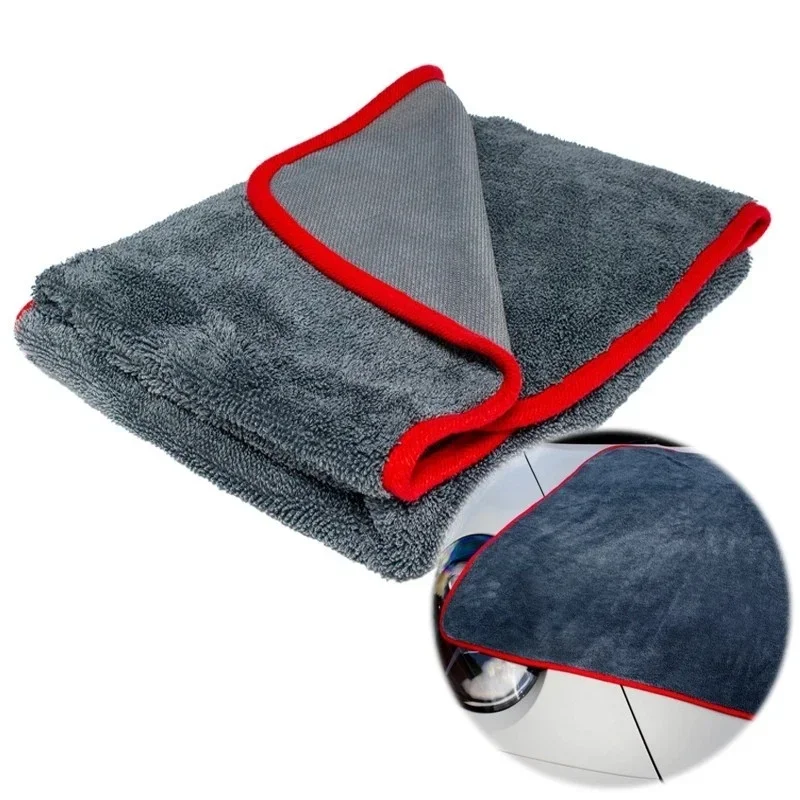 Ultra Absorbent Car Towel 500GSM Microfiber Drying Towel - Ultra Absorbent Thickened Technology with Twist Ring Design