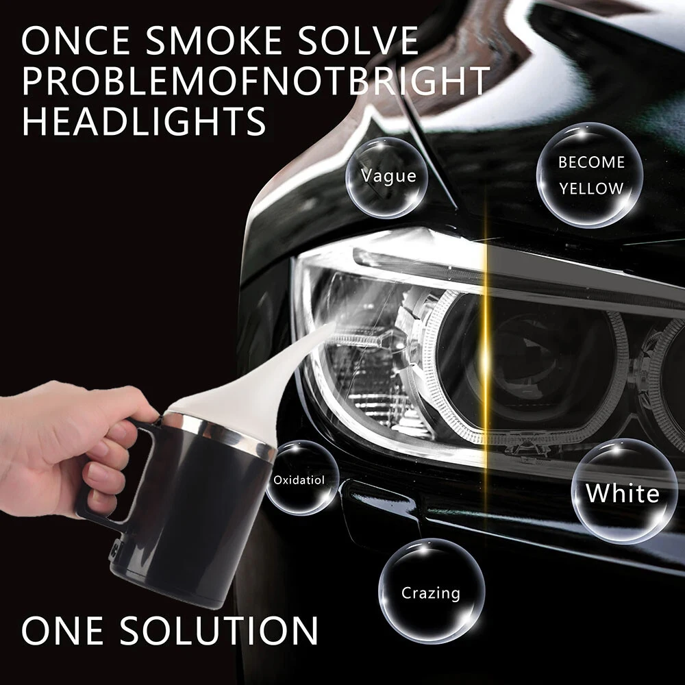 Car Headlights Renovation Polishing Kit Headlight Restoration Kit Workshop Automotive Care Tools No Liquid Polymer Headlights