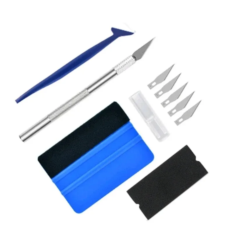 Vinyl Wrap Car Lights Sticker Tools Vinyl Scraper Film Squeegee Vinyl Spatulas Kit Precision Craft Knife Window Tinting Tools