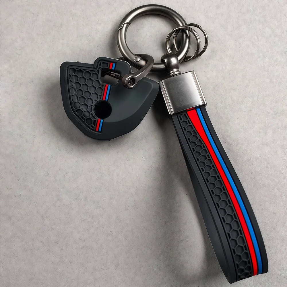 Silicone Motorcycle Key Case For BMW R1200GS R1200GS ADV R1200RT LC S1000R S1000RR K1600GT K1600GTL Cover Shell Keychain Fob
