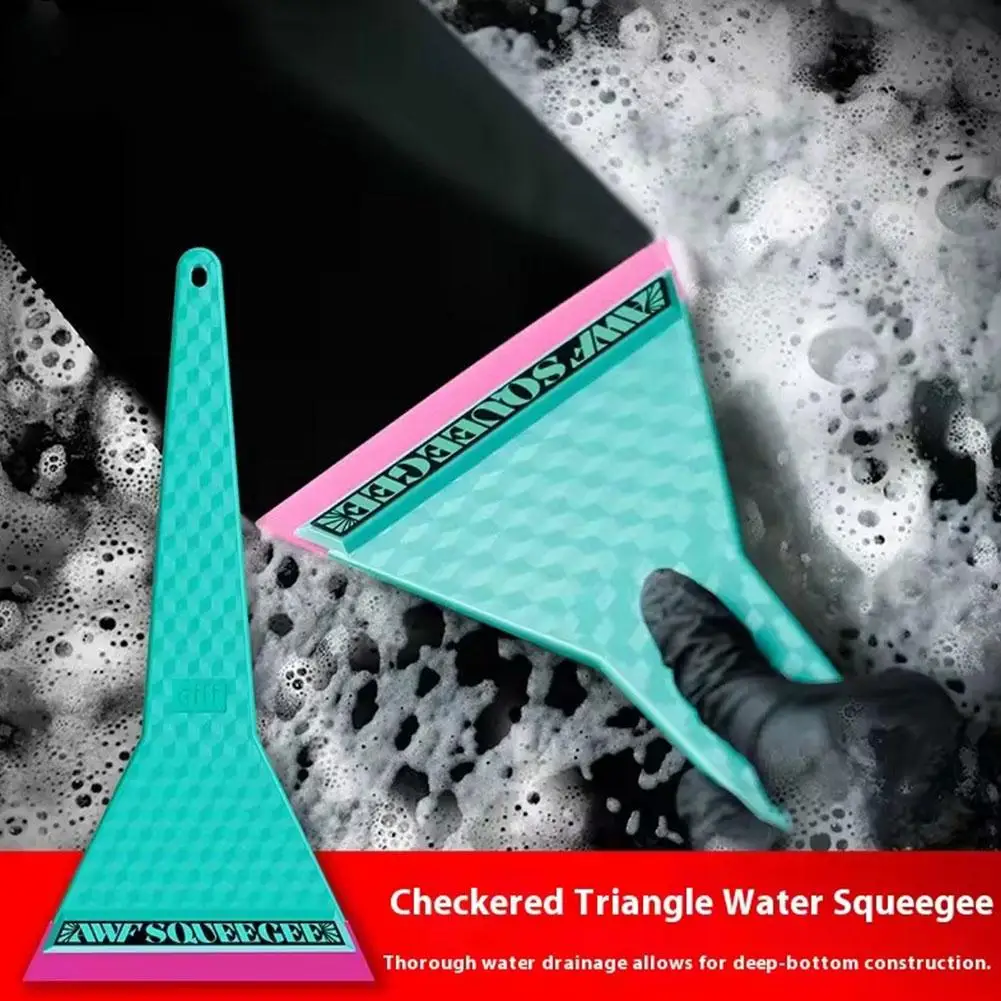 Long Handle Car Windshield Cleaning Squeegee Water Wiper Bulldozer Window Tint Rubber Scraper Glass Car Wash Accessories