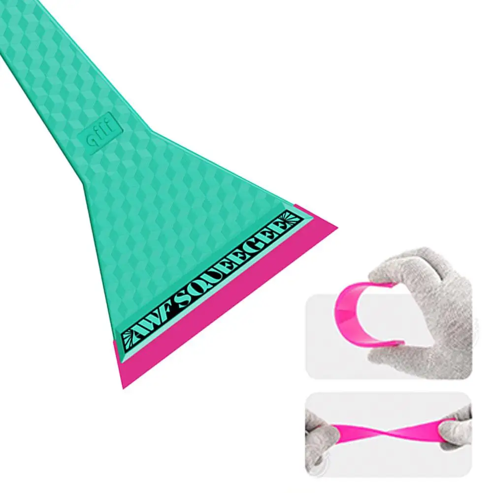 Long Handle Car Windshield Cleaning Squeegee Water Wiper Bulldozer Window Tint Rubber Scraper Glass Car Wash Accessories