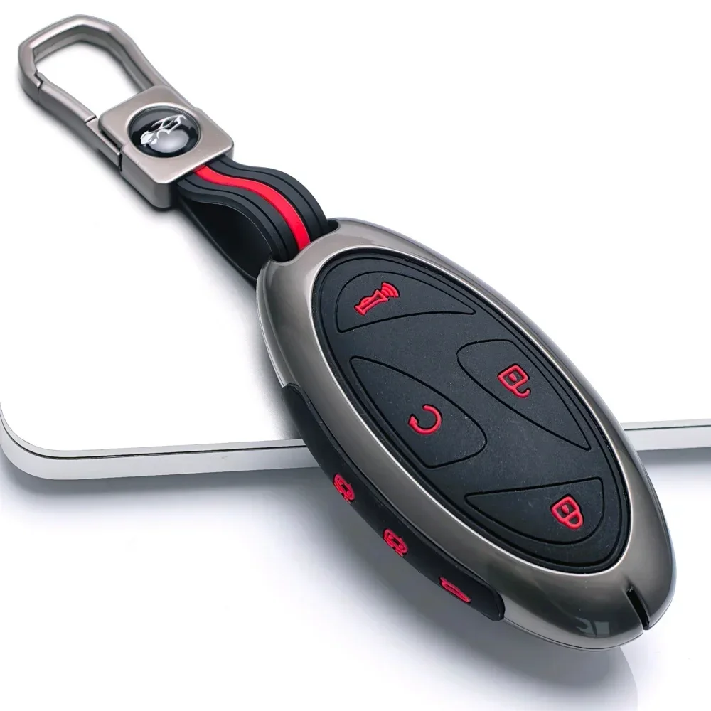 Zinc Alloy Silicone Car Key Case For Hyundai Kona Ev N-Line Tucson 2025 Grandeur GN7 IONIQ 6 Santa Fe MX5 Garden Gl Key Protect
