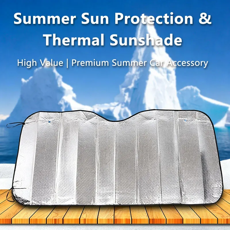 Car Front and Rear Sun Visors Car Windshield Summer Sun Protection Heat Insulation Window Sunshade Car Interior Sun Visor