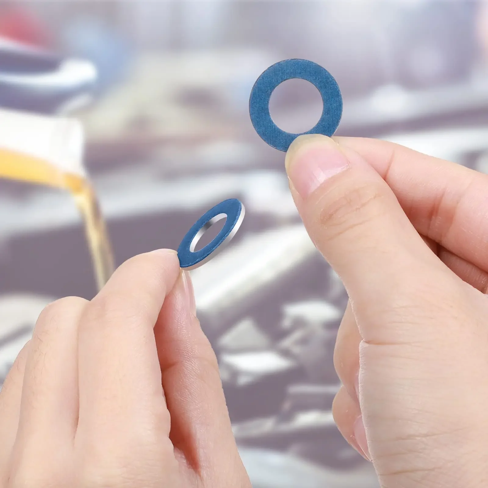 Oil Drain Plug Gasket 90430-12031 For Toyota Camry Corolla Lexus Aluminum Oil Pan Bolt Washer Engine Sealing Replacement Parts