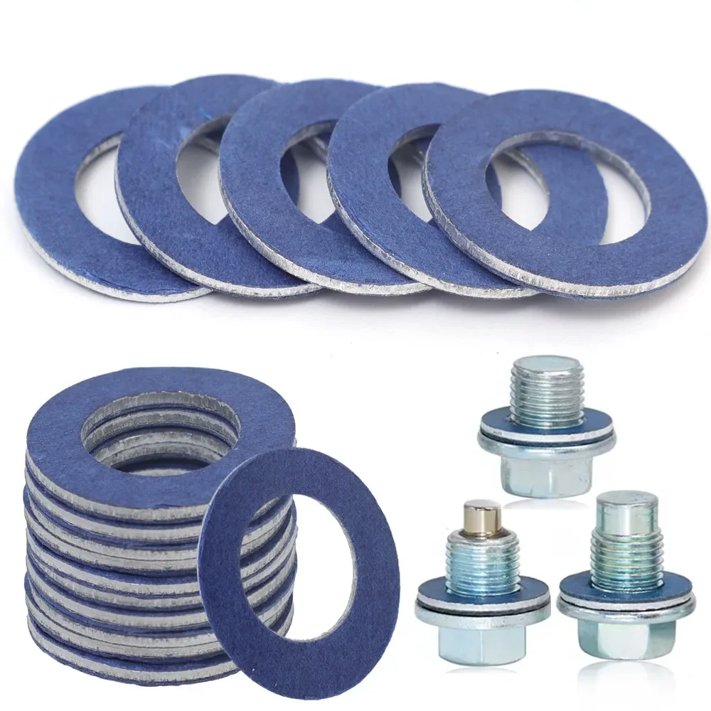 Oil Drain Plug Gasket 90430-12031 For Toyota Camry Corolla Lexus Aluminum Oil Pan Bolt Washer Engine Sealing Replacement Parts